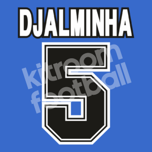 1997-98 Deportivo La Coruña Home Name Number Set #5 DJALMINHA Repro