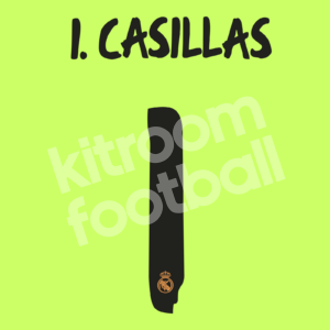 2013-14 Real Madrid Black Name Number Set #1 Iker CASILLAS Repro