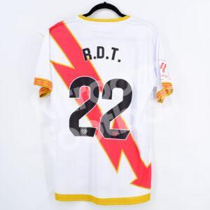 Official 2023-24 Rayo Vallecano Home Shirt #22 RDT Raul de Tomas Umbro Size L - Image 1