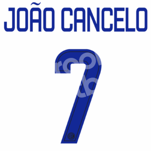 2017-18 Inter Milan Away Name Number Set #7 JOAO CANCELO Repro - Image 1