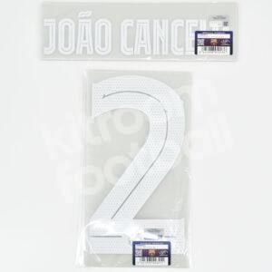 Original 2023-24 Fc Barcelona Home Name Number Set #2 JOAO CANCELO Champions League - Image 4