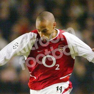 2004-05 Arsenal Home Shirt #14 HENRY (Excellent) Size S Champions League - Image 4