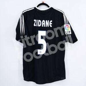 2004-05 Real Madrid Away Black Shirt #5 ZIDANE Size L BNWT - Image 1