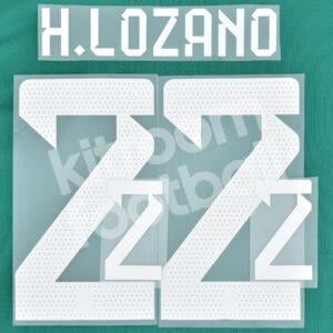 World Cup 2022 Mexico Home Name Number Set #22 Hirving LOZANO Repro