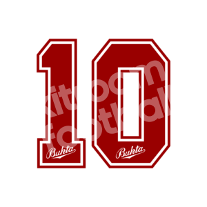 1991-92 Sevilla Number Retro #10 MARADONA Flock Terciopelo Dorsal Bukta Repro - Image 1