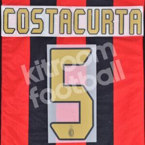 2004-07 AC Milan Home Name Set #5 COSTACURTA (Repro)