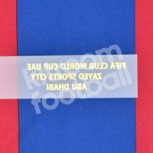 2009-10 Barcelona FIFA CWC Semifinal UAE 2009 MDT Match Detail Patch Repro - Image 3