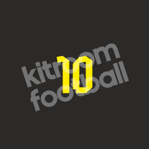 2012-13 Borussia Dortmund Yewllo Number Shorts #10 Mario Götze Repro - Image 1