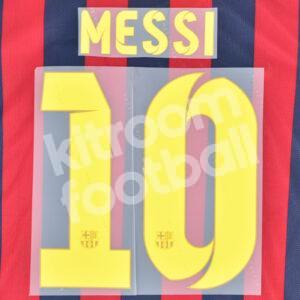 2012-14 Barcelona Home Name Number Set #10 MESSI Repro v4