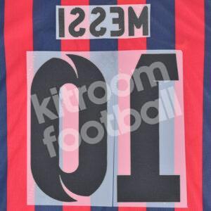 2012-14 Barcelona Home Name Number Set #10 MESSI Repro v4 - Image 3