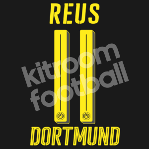 2016-18 Borussia Dortmund Away Name Number Set #11 REUS Repro