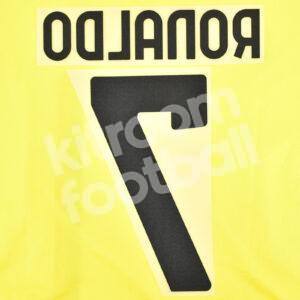 2021-22 Juventus Away Name Number Set #7 RONALDO Repro - Image 3