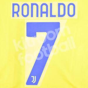 2021-22 Juventus Away Name Number Set #7 RONALDO Repro