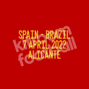 2022 Spain Womens National Team Match Detail Patch MDT vs Brazil Friendly Repro