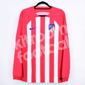 2023-24 Atletico Madrid Player Issue Home Shirt Long Sleeves Sponsorless