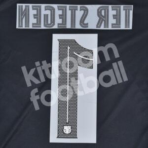 2023-24 Fc Barcelona Goalkeeper Name Number Set #1 TER STEGEN Champions Repro - Image 3