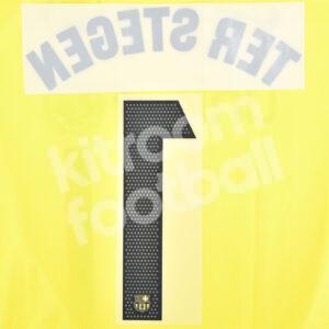2023-24 FC Barcelona Goalkeeper Name Number Set #1 TER STEGEN La Liga Repro - Image 3