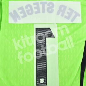 2023-24 Fc Barcelona Goalkeeper White Name Number Set #1 TER STEGEN La Liga Repro - Image 3
