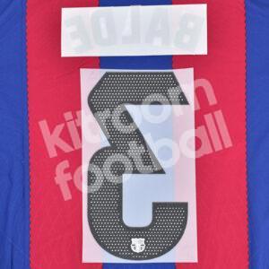 2023-24 Fc Barcelona Home Name Number Set #3 BALDE La Liga Repro - Image 3