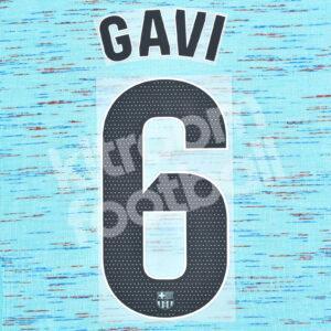 2023-24 FC Barcelona Third Name Number Set #6 GAVI La Liga Repro