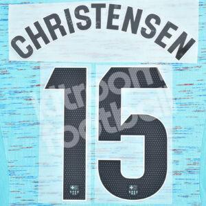 2023-24 FC Barcelona Third Name Number Set #15 CHRISTENSEN La Liga Repro