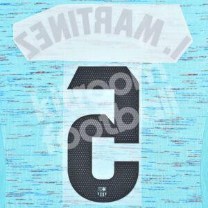 2023-24 FC Barcelona Third Name Number Set #5 Iñigo MARTINEZ La Liga Repro - Image 3