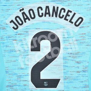 2023-24 FC Barcelona Third Name Number Set #2 JOAO CANCELO La Liga Repro