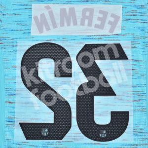 2023-24 FC Barcelona Third Name Number Set #32 FERMÍN La Liga Repro - Image 3