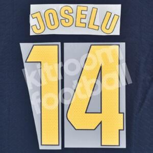 2023-24 Real Madrid Away Name Number Set #14 JOSELU La Liga Repro