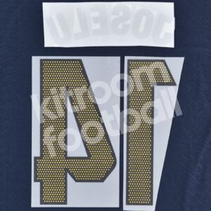 2023-24 Real Madrid Away Name Number Set #14 JOSELU La Liga Repro - Image 3