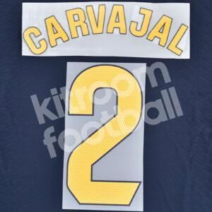 2023-24 Real Madrid Away Name Number Set #2 CARVAJAL La Liga Repro