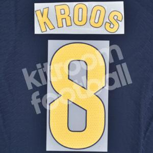 2023-24 Real Madrid Away Name Number Set #8 KROOS La Liga Repro