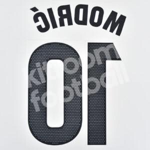 2023-24 Real Madrid Home Name Number Set #10 MODRIC La Liga Repro - Image 3