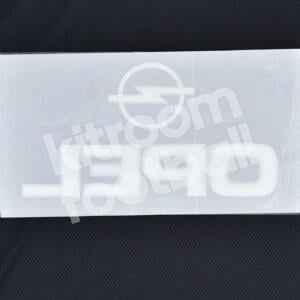 AC Milan Bayern Munich OPEL Sponsor Patch White & Black Flock 3D Repro - Image 3