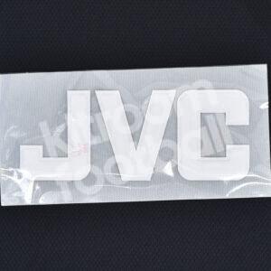 Arsenal JVC Sponsor Patch White & Black Flock 3D Repro