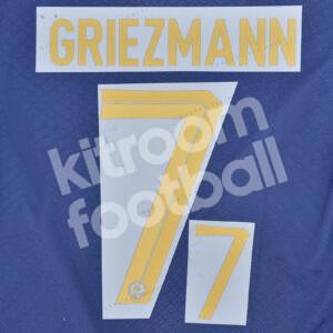 FIFA World Cup 2022 Qatar France Name Number Set Home #7 GRIEZMANN Repro