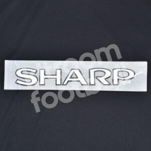 Manchester United SHARP Sponsor Patch White & Black Flock 3D Repro