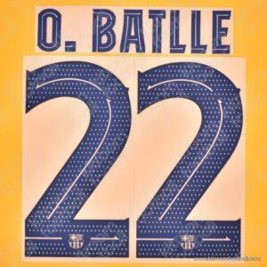 2022-24 Barcelona Senyera Name Number Set #22 Ona BATLLE Repro - Image 3