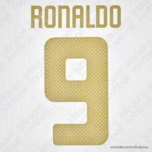 2010-21 Corinthians Brazil Home Name Set #9 RONALDO Gold Repro