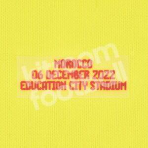 FIFA World Cup Qatar 2022 Spain MDT Patch Red Goalkeeper vs Morocco Repro - Image 3