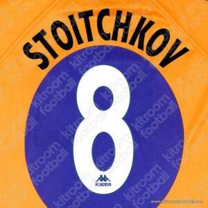 1997-98 Barcelona La Liga Away Name Set #8 STOITCHKOV (Repro)