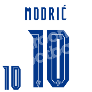 EURO 2020-21 Croatia Home Name Number Set #10 Luka MODRIC Repro - Image 1