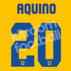 2022-23 Tigres UANL México Name & Number Set Home #20 AQUINO Repro