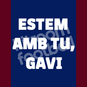 2023-24 Barcelona Estem amb tu GAVI Match Details Patch MDT Parche vs Rayo Repro