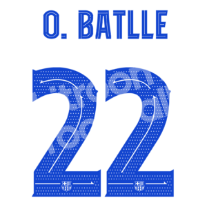 2023-24 Barcelona Away Name Number Set #22 Ona BATLLE Repro