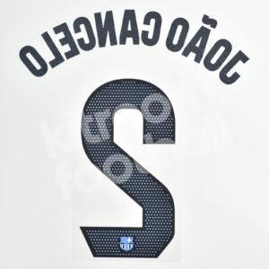 2023-24 Fc Barcelona Away Name Number Set #2 JOAO CANCELO La Liga Repro - Image 3