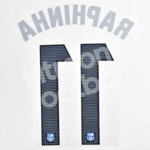 2023-24 Fc Barcelona Away Name Number Set #11 RAPHINHA La Liga Repro - Image 3