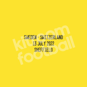 2022 Sweden UEFA EURO Womens Match Detail Patch vs Switzerland Repro