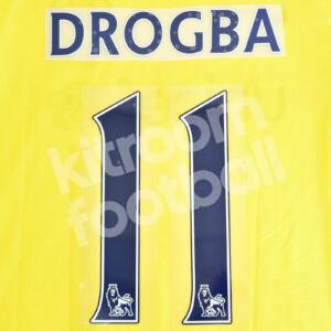 2014-15 Chelsea Away Navy Blue Name Number Set #11 DROGBA Premier League Repro