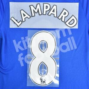 2007-13 Chelsea Home Name Number Set #8 LAMPARD Flock Premier League Repro